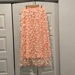 SHEIN Flower MIDI Skirt